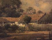 unknow artist An Old Farmhouse china oil painting reproduction